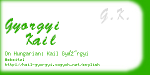 gyorgyi kail business card